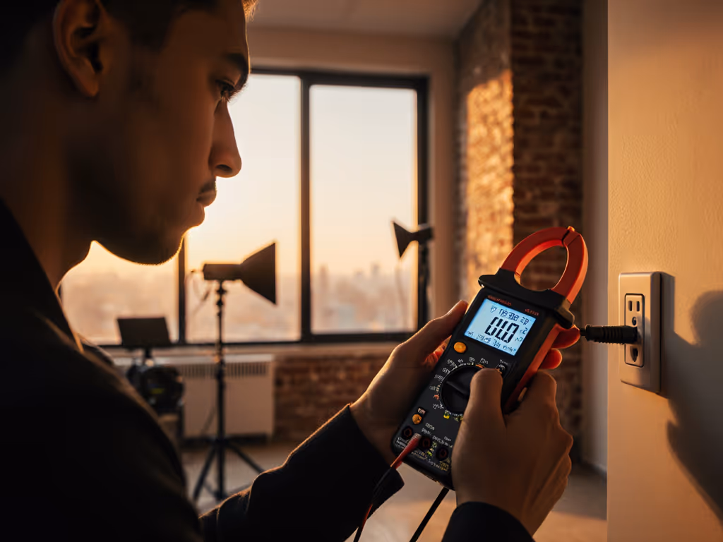photographer_using_clamp_meter_on_outlet