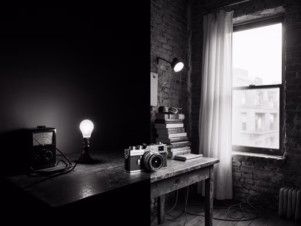 Black and White Lighting: Hard vs Soft Light Tonal Range Test